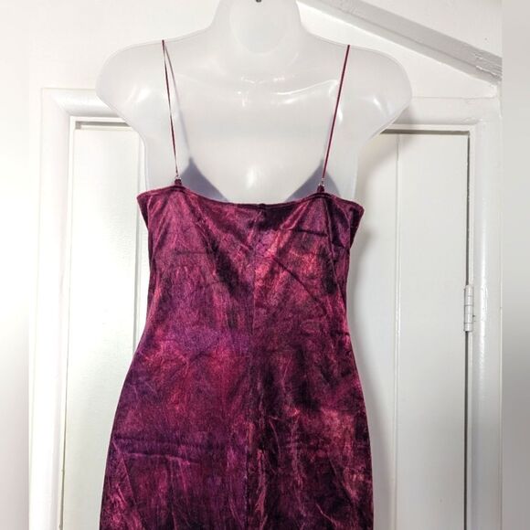 VTG Ceduxion Velvet Slip Jewel Dress M FairyGrunge Whimsigoth 90s Y2K Charmed - Picture 6 of 11